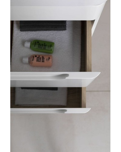 Тумба под раковину Aquanet София 80 274002 подвесная Белый глянец