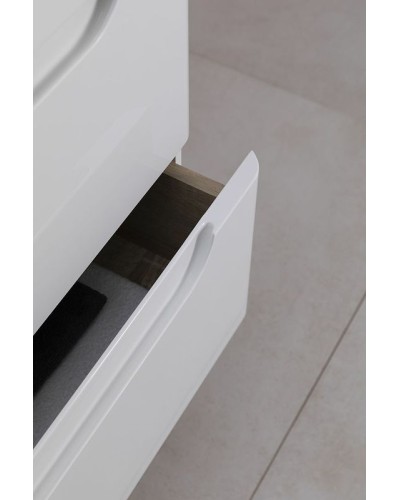 Тумба под раковину Aquanet София 80 274002 подвесная Белый глянец