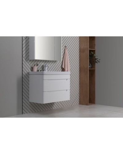 Тумба под раковину Aquanet София 80 274002 подвесная Белый глянец