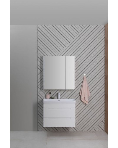 Тумба под раковину Aquanet София 80 274002 подвесная Белый глянец