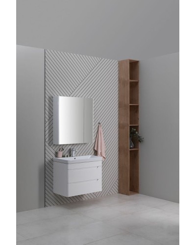 Тумба под раковину Aquanet София 80 274002 подвесная Белый глянец