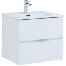 Тумба под раковину Aquanet Алвита New 60 277510 подвесная Белая матовая