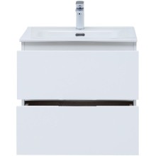 Тумба под раковину Aquanet Алвита New 60 277510 подвесная Белая матовая