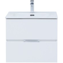 Тумба под раковину Aquanet Алвита New 60 277510 подвесная Белая матовая