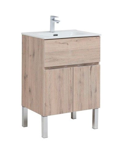 Тумба под раковину Aquanet Алвита New 60 277549 Дуб веллингтон белый