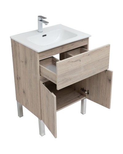 Тумба под раковину Aquanet Алвита New 60 277549 Дуб веллингтон белый