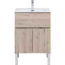 Тумба под раковину Aquanet Алвита New 60 277549 Дуб веллингтон белый