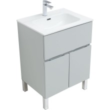 Тумба под раковину Aquanet Алвита New 60 277548 Серая матовая