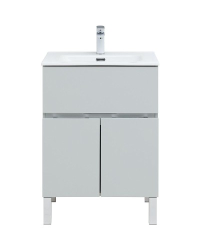 Тумба под раковину Aquanet Алвита New 60 277548 Серая матовая