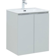 Тумба под раковину Aquanet Алвита New 60 277524 подвесная Серая матовая