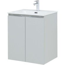 Тумба под раковину Aquanet Алвита New 60 277524 подвесная Серая матовая