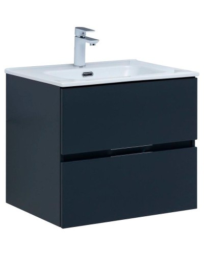 Тумба под раковину Aquanet Алвита New 60 277511 подвесная Антрацит