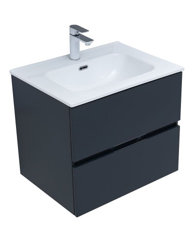 Тумба под раковину Aquanet Алвита New 60 277511 подвесная Антрацит
