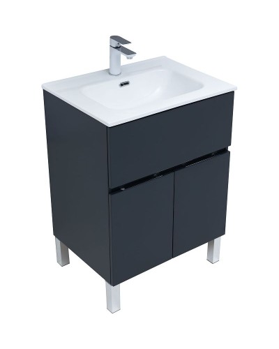 Тумба под раковину Aquanet Алвита New 60 277547 Антрацит