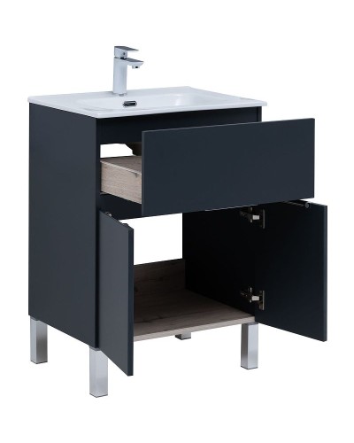 Тумба под раковину Aquanet Алвита New 60 277547 Антрацит