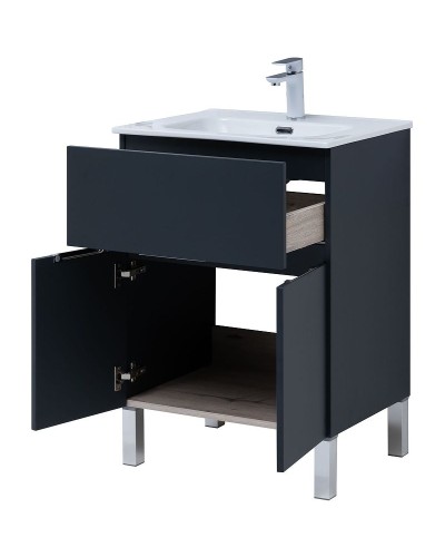 Тумба под раковину Aquanet Алвита New 60 277547 Антрацит