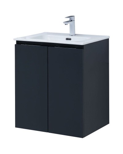 Тумба под раковину Aquanet Алвита New 60 277523 подвесная Антрацит