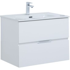 Тумба под раковину Aquanet Алвита New 70 303909 подвесная Белая матовая