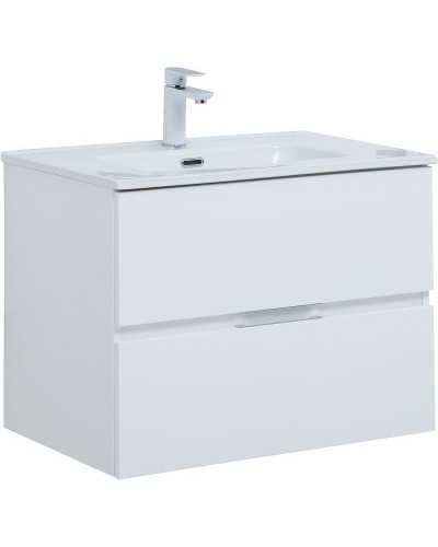 Тумба под раковину Aquanet Алвита New 70 303909 подвесная Белая матовая
