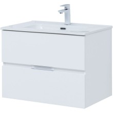Тумба под раковину Aquanet Алвита New 70 303909 подвесная Белая матовая