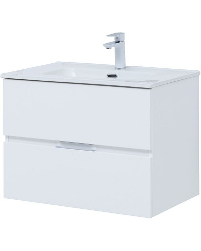 Тумба под раковину Aquanet Алвита New 70 303909 подвесная Белая матовая