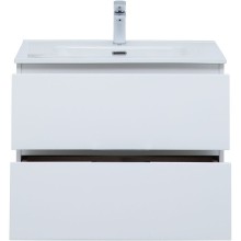 Тумба под раковину Aquanet Алвита New 70 303909 подвесная Белая матовая