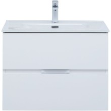 Тумба под раковину Aquanet Алвита New 70 303909 подвесная Белая матовая