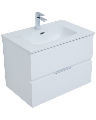 Тумба под раковину Aquanet Алвита New 70 303909 подвесная Белая матовая