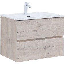 Тумба под раковину Aquanet Алвита New 70 303910 подвесная Дуб веллингтон белый