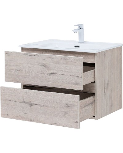 Тумба под раковину Aquanet Алвита New 70 303910 подвесная Дуб веллингтон белый