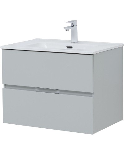Тумба под раковину Aquanet Алвита New 70 303907 подвесная Серая матовая