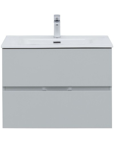 Тумба под раковину Aquanet Алвита New 70 303907 подвесная Серая матовая