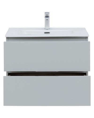 Тумба под раковину Aquanet Алвита New 70 303907 подвесная Серая матовая