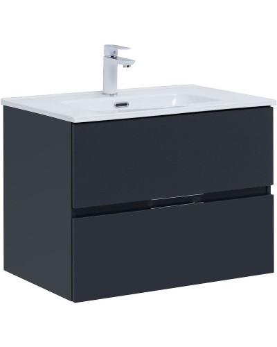 Тумба под раковину Aquanet Алвита New 70 303908 подвесная Антрацит