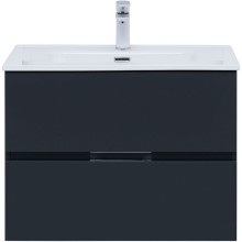 Тумба под раковину Aquanet Алвита New 70 303908 подвесная Антрацит