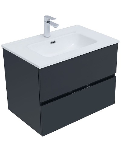 Тумба под раковину Aquanet Алвита New 70 303908 подвесная Антрацит