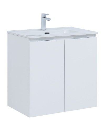 Тумба под раковину Aquanet Алвита New 70 303905 подвесная Белая матовая