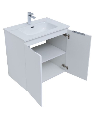 Тумба под раковину Aquanet Алвита New 70 303905 подвесная Белая матовая