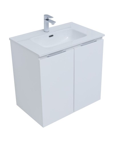 Тумба под раковину Aquanet Алвита New 70 303905 подвесная Белая матовая