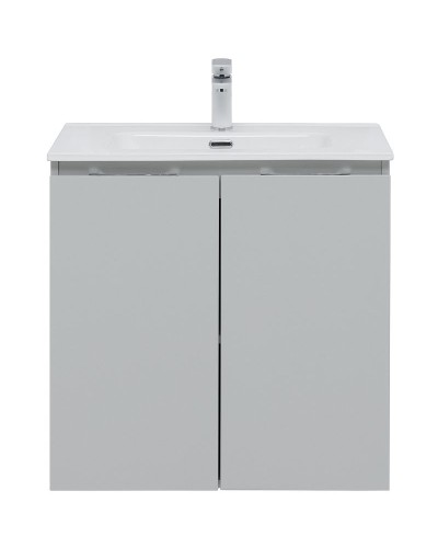 Тумба под раковину Aquanet Алвита New 70 303903 подвесная Серая матовая