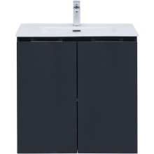 Тумба под раковину Aquanet Алвита New 70 303904 подвесная Антрацит