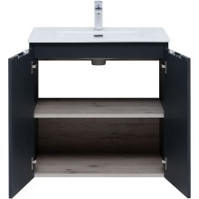 Тумба под раковину Aquanet Алвита New 70 303904 подвесная Антрацит