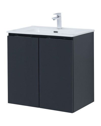 Тумба под раковину Aquanet Алвита New 70 303904 подвесная Антрацит