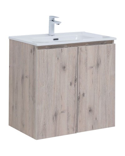 Тумба под раковину Aquanet Алвита New 70 303906 подвесная Дуб веллингтон белый