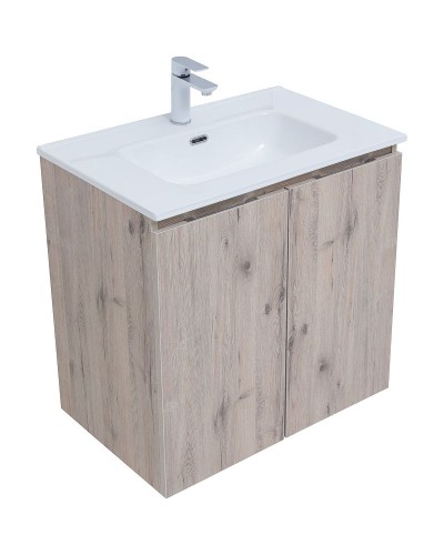 Тумба под раковину Aquanet Алвита New 70 303906 подвесная Дуб веллингтон белый