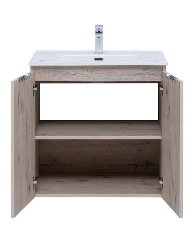 Тумба под раковину Aquanet Алвита New 70 303906 подвесная Дуб веллингтон белый