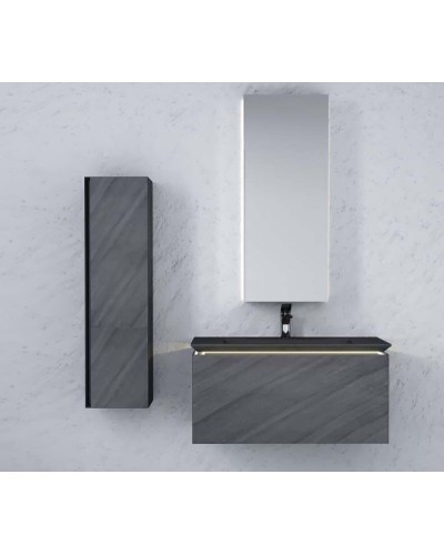 Тумба под раковину Jorno Incline 80 Inc.01.80/P/Bet/JR подвесная Бетон