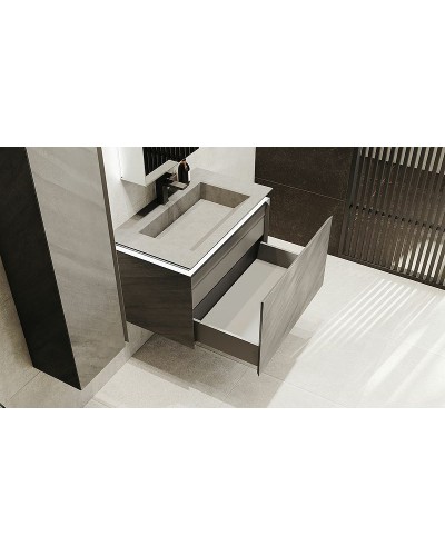 Тумба под раковину Jorno Incline 80 Inc.01.80/P/Bet/JR подвесная Бетон