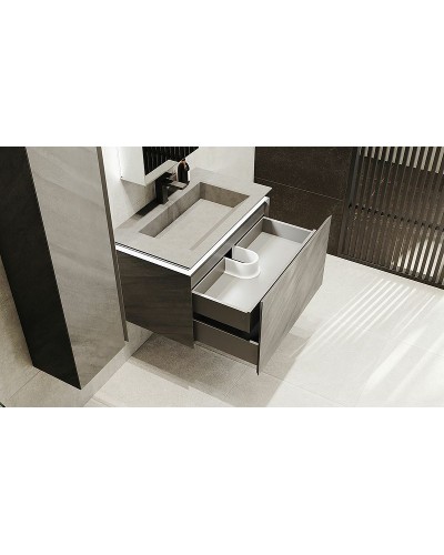 Тумба под раковину Jorno Incline 80 Inc.01.80/P/Bet/JR подвесная Бетон