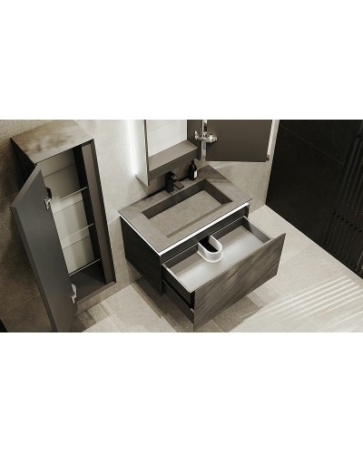 Тумба под раковину Jorno Incline 80 Inc.01.80/P/Bet/JR подвесная Бетон